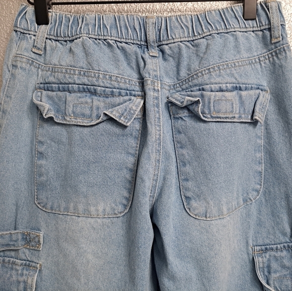 Denim Cargo High Waist Joggers    Size 9/10 - Picture 5 of 7